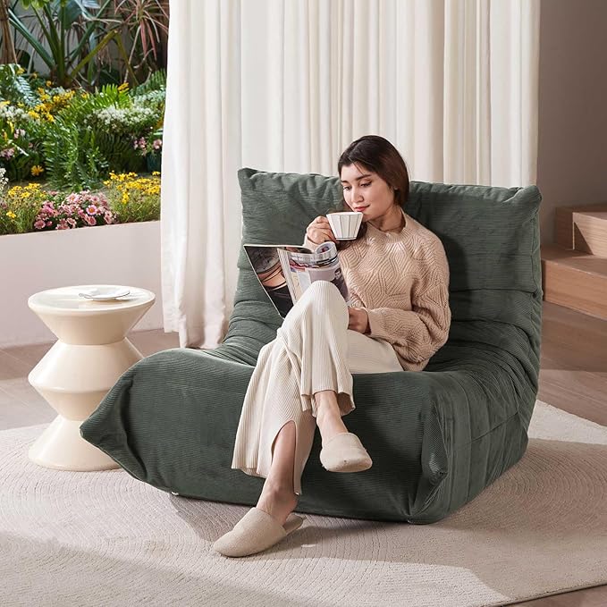 Corduroy Togo-Style Floor Couch