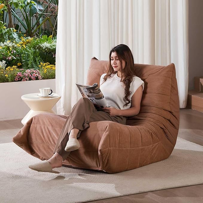 Corduroy Togo-Style Floor Couch