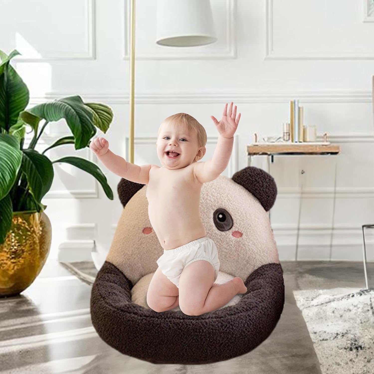 Panda-Hug Plush Kids Armchair