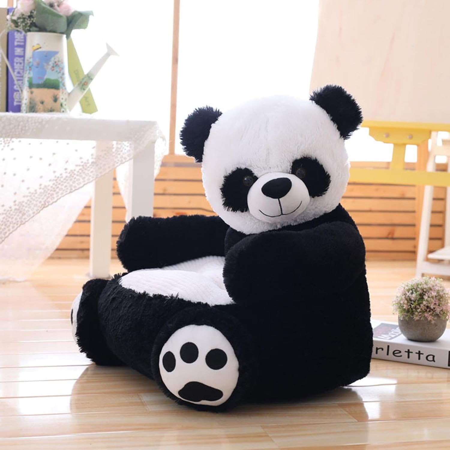 Panda-Hug Plush Kids Armchair